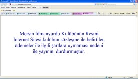 MERSİN İDMAN YURDU'NA SİTE ŞOKU