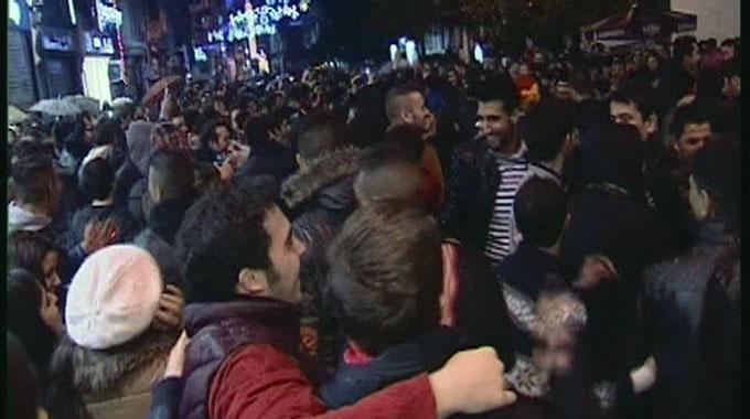Taksim'de tur sevinci