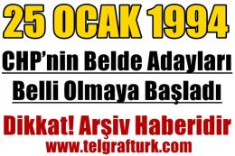 CHP&rsquo;nin Belde Adayları Belli Olmaya Başladı