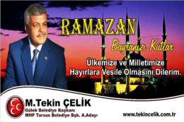 M.Tekin Çelik Bayram Mesajı