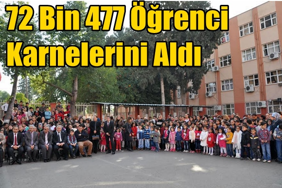 72 Bin 477 &Ouml;ğrenci Karnelerini Aldı