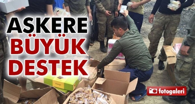 Tarsus&rsquo;tan askere b&uuml;y&uuml;k g&uuml;&ccedil; desteği 