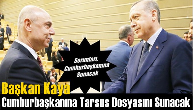 Murat Kaya, Cumhurbaşkanına Tarsus Dosyasını Sunacak