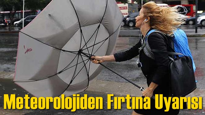 Şiddetli Rüzgar Uyarısı