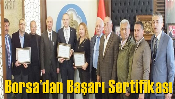 Borsa&rsquo;dan Başarı Sertifikası
