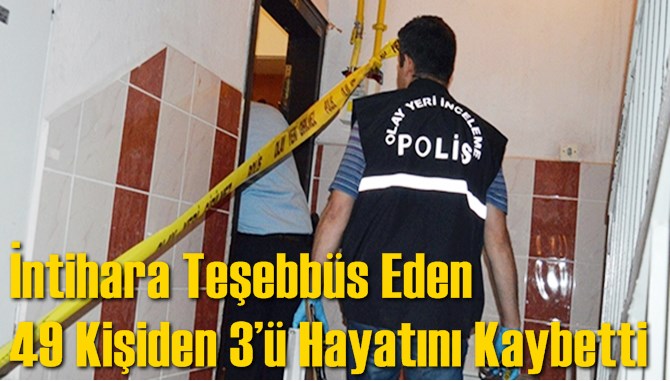 İntihara Teşebb&uuml;s Eden 49 Kişiden 3&rsquo;&uuml; Hayatını Kaybetti