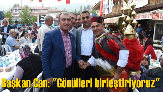 Başkan Can: "G&ouml;n&uuml;lleri birleştiriyoruz"