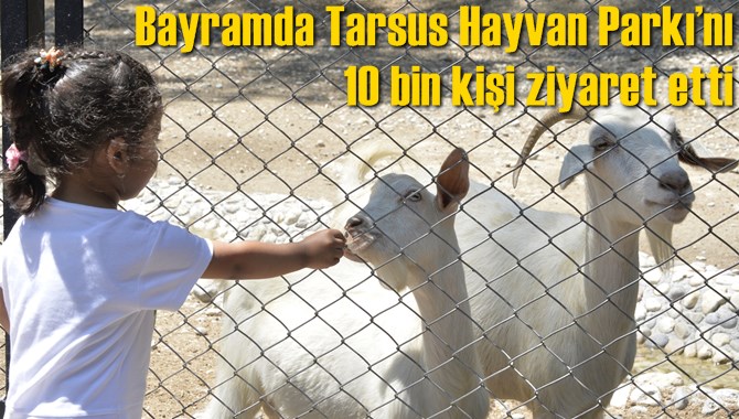 Bayramda Tarsus Hayvan Parkı&rsquo;nı 10 bin kişi ziyaret etti