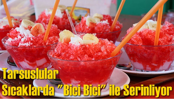 Tarsuslular Sıcaklarda "Bici Bici" ile Serinliyor