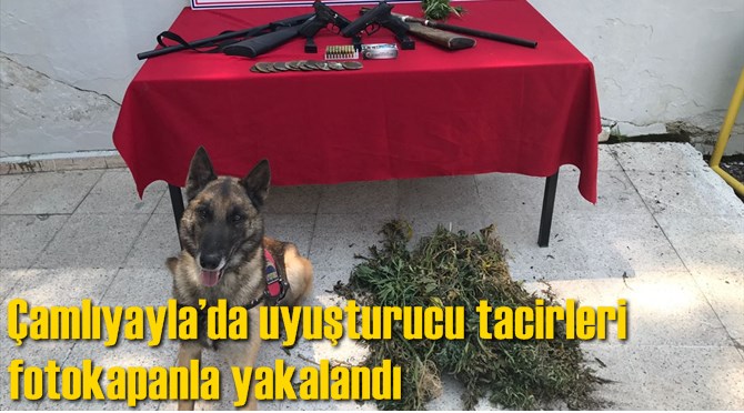 &Ccedil;amlıyayla&rsquo;da uyuşturucu tacirleri fotokapanla yakalandı
