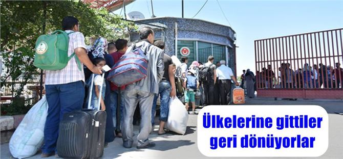 Suriyeliler T&uuml;rkiye'ye D&ouml;nmeye Devam Ediyor