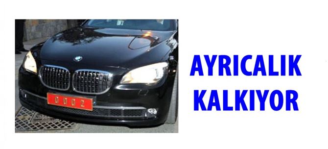 Resmi Plakalı Ara&ccedil;lara Ayrıcalık Kalkıyor