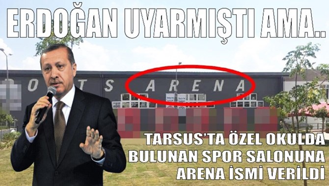 Tarsus&rsquo;ta &Ouml;zel Okulda Bulunan Spor Salonuna Arena İsmi Verildi