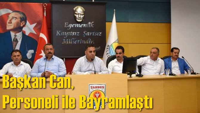 Başkan Can, Personeli ile Bayramlaştı