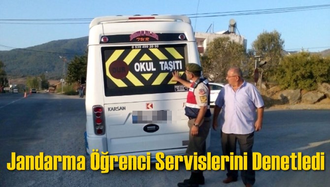 Jandarma &Ouml;ğrenci Servislerini Denetledi