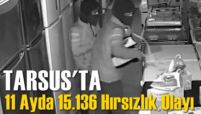 Tarsus’ta 11 Ayda 15 Bin 136 Hırsızlık 