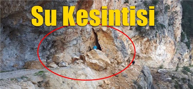 Tarsus&rsquo;ta Heyelan Nedeniyle Su Kesintisi