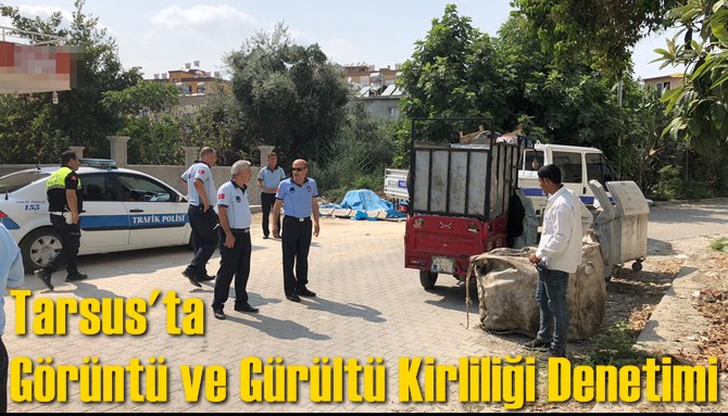 Tarsus'ta G&ouml;r&uuml;nt&uuml; ve G&uuml;r&uuml;lt&uuml; Kirliliği Denetimi