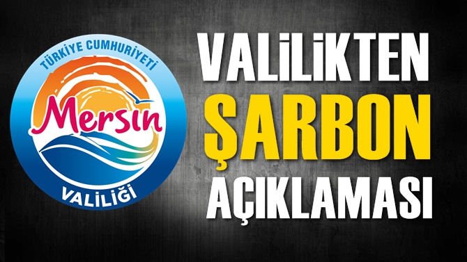 Mersin Valiliği'nden 