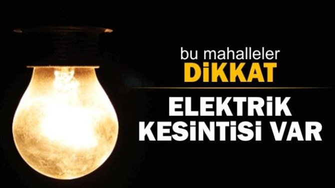 Tarsus Elektrik Kesintisi