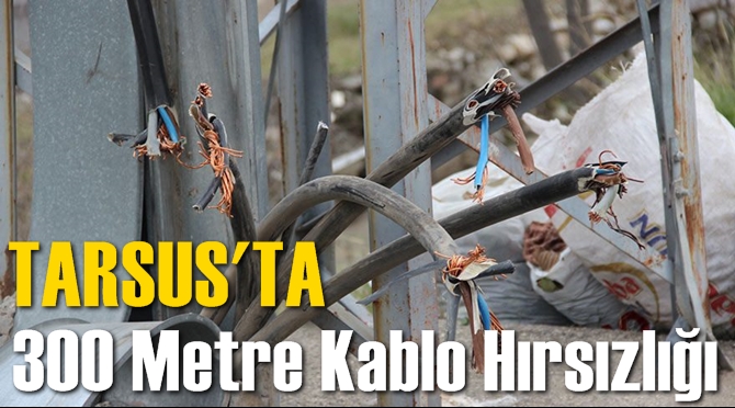 Tarsus'ta Kablo Hırsızlığı