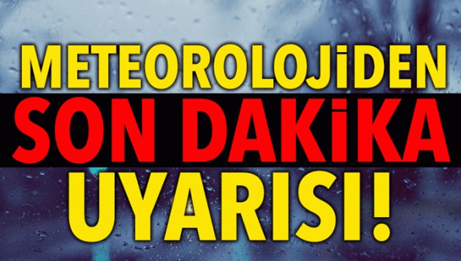Acil Koduyla Sağanak Yağmur Uyarısı