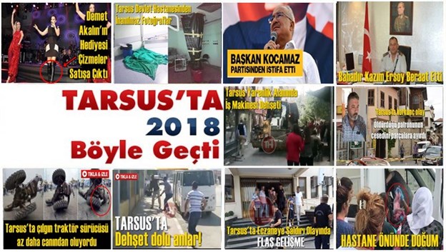 Tarsus'ta 2018 Yılı B&ouml;yle Ge&ccedil;ti