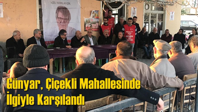 CHP Tarsus Belediye Başkan A.Adayı Op.Dr. Vedat G&uuml;nyar, &Ccedil;i&ccedil;ekli Mahallesinde İlgiyle Karşılandı
