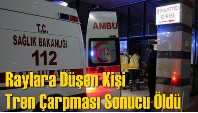 Raylara D&uuml;şen Kişi Tren &Ccedil;arpması Sonucu &Ouml;ld&uuml;