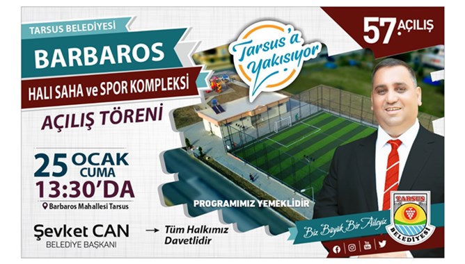 Barbaros Mahallesi Halı Saha Ve Spor Kompleksi A&ccedil;ılıyor