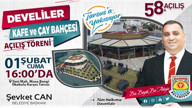 Tarsus Nezih Bir Kafe ve &Ccedil;ay Bah&ccedil;esi'ne Kavuşuyor