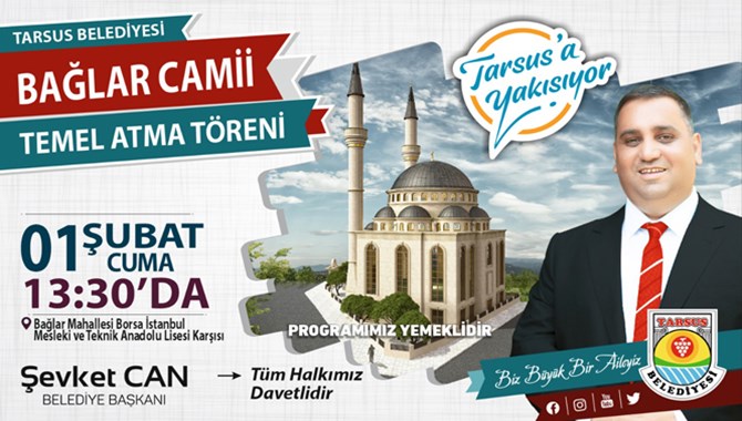 Bağlar Camii Temeli 1 Şubat 2019 Cuma G&uuml;n&uuml; Atılıyor