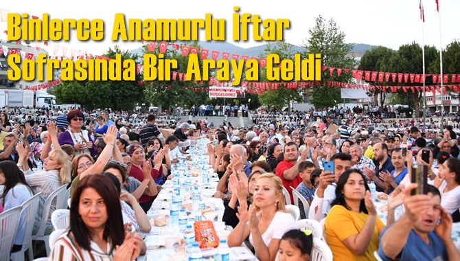 Binlerce Anamurlu İftar Sofrasında Bir Araya Geldi