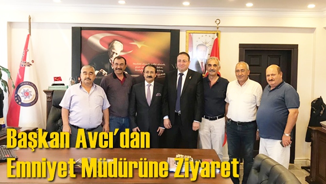 Başkan Avcı'dan Tarsus Emniyet M&uuml;d&uuml;r&uuml; Ercan Elbir'e ziyaret