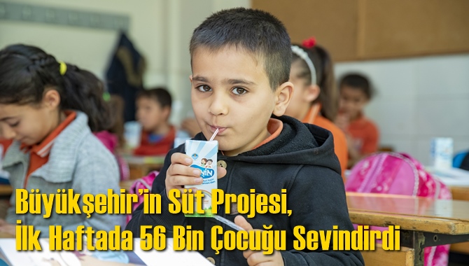 B&uuml;y&uuml;kşehir&rsquo;in S&uuml;t Projesi, İlk Haftada 56 Bin &Ccedil;ocuğu Sevindirdi