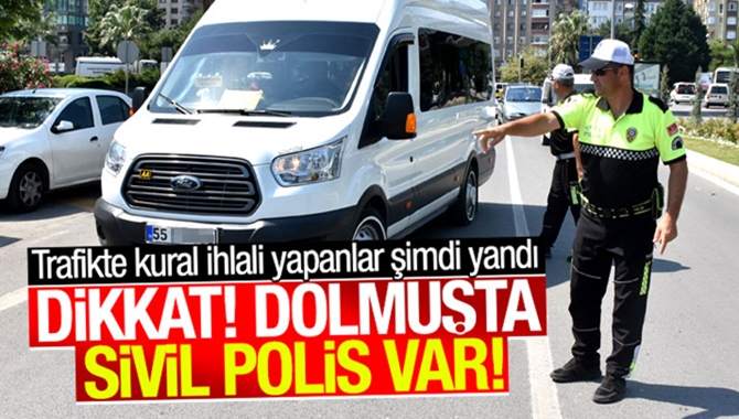 Polis yolcu kılığına girip kurallara uymayan şof&ouml;rlere ceza kesti