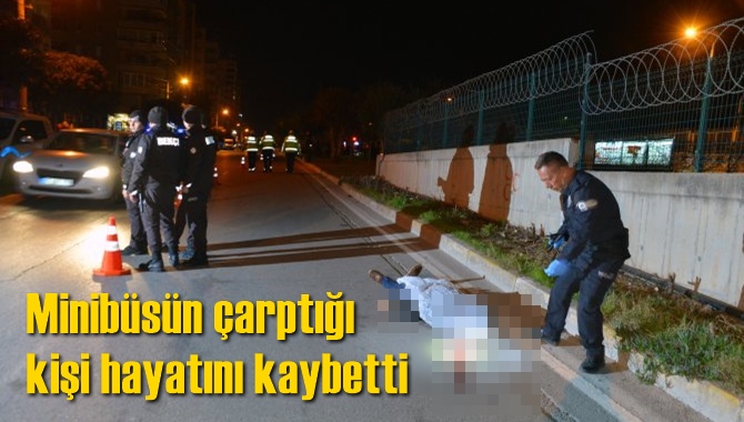 Minib&uuml;s&uuml;n &ccedil;arptığı kişi hayatını kaybetti