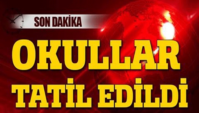 Korona Vir&uuml;s Sebebiyle Okullar Tatil Edildi