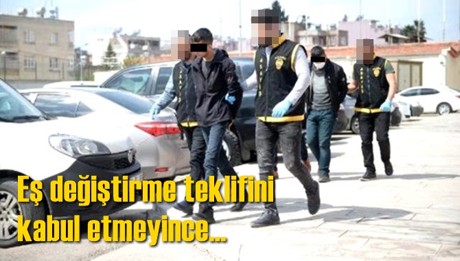 Eş değiştirme teklifini kabul etmeyen eskortlara sinirlenen 2 ş&uuml;pheli, otel g&ouml;revlisini darp etti