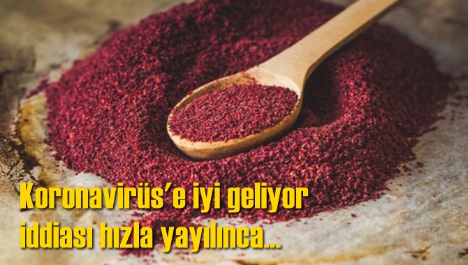 Sumak koronavir&uuml;se iyi geliyor iddiaları Tarsus'ta satışları patlattı