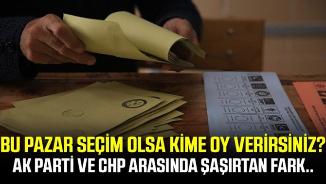 Bu pazar milletvekili se&ccedil;imi olsa kime oy verirsiniz?" anketi sonu&ccedil;ları