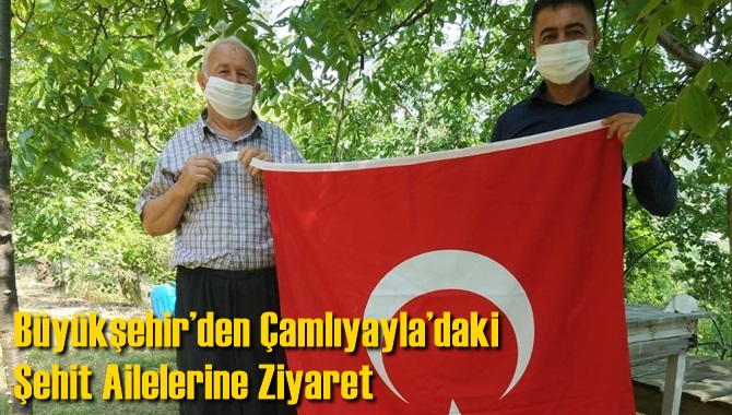 B&uuml;y&uuml;kşehir&rsquo;den &Ccedil;amlıyayla&rsquo;daki Şehit Ailelerine Ziyaret