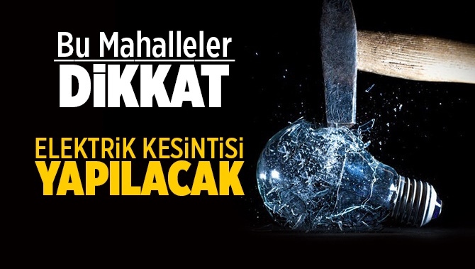 Tarsus Elektrik Kesintisi 9 Eyl&uuml;l 2020 &Ccedil;arşamba