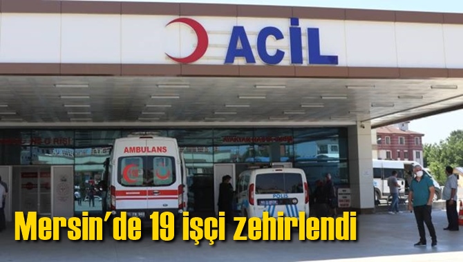 Mersin Serbest B&ouml;lge'de 19 İş&ccedil;i Zehirlendi