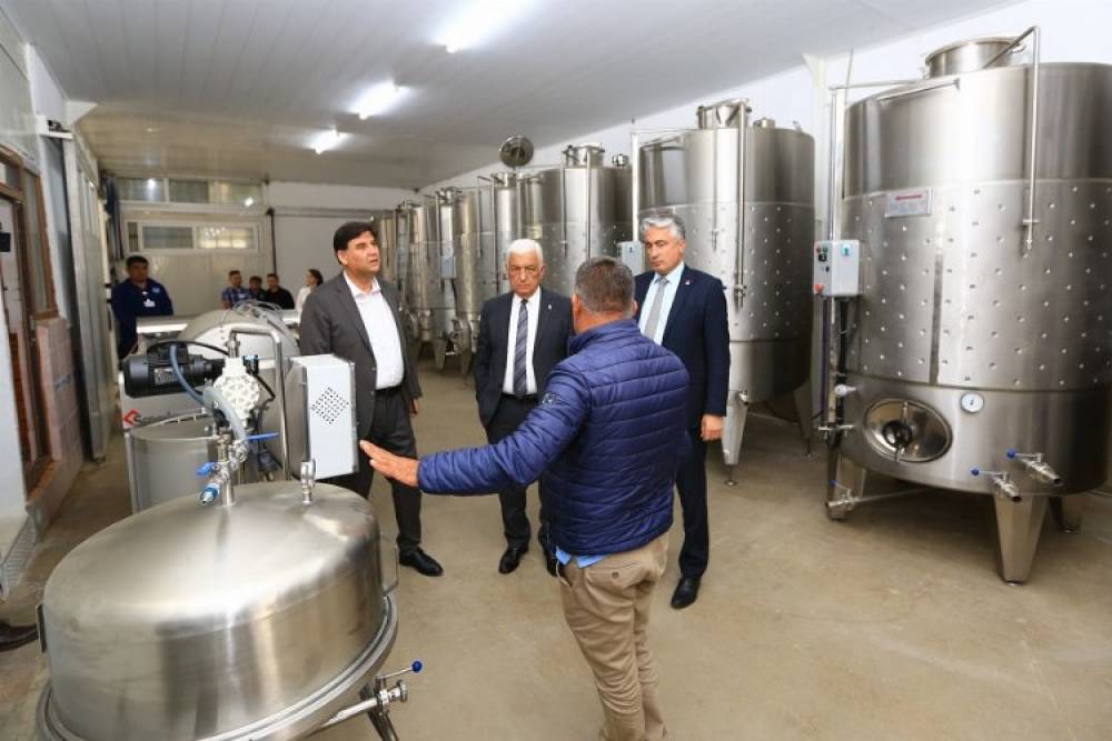 Muğla'ya &uuml;z&uuml;m suyu, sirke, pekmez ve şarap &uuml;retim tesisi