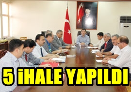 Tarsus’ta 5 İhale Yapıldı
