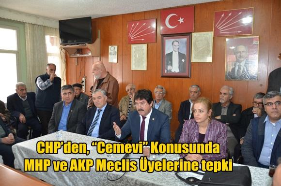 CHP&rsquo;den, &ldquo;Cemevi&rdquo; Konusunda MHP ve AKP Meclis &Uuml;yelerine tepki